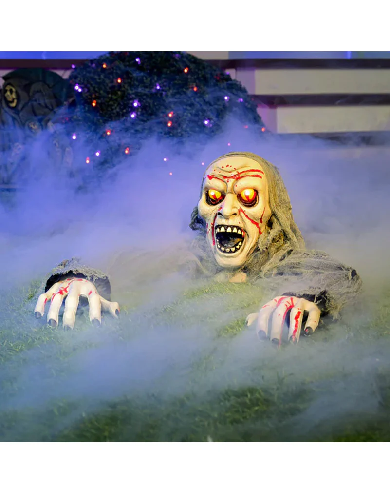 Light Up Bloody Zombie Crawling Halloween Animated Ground Breaker 1.1m - Image 2