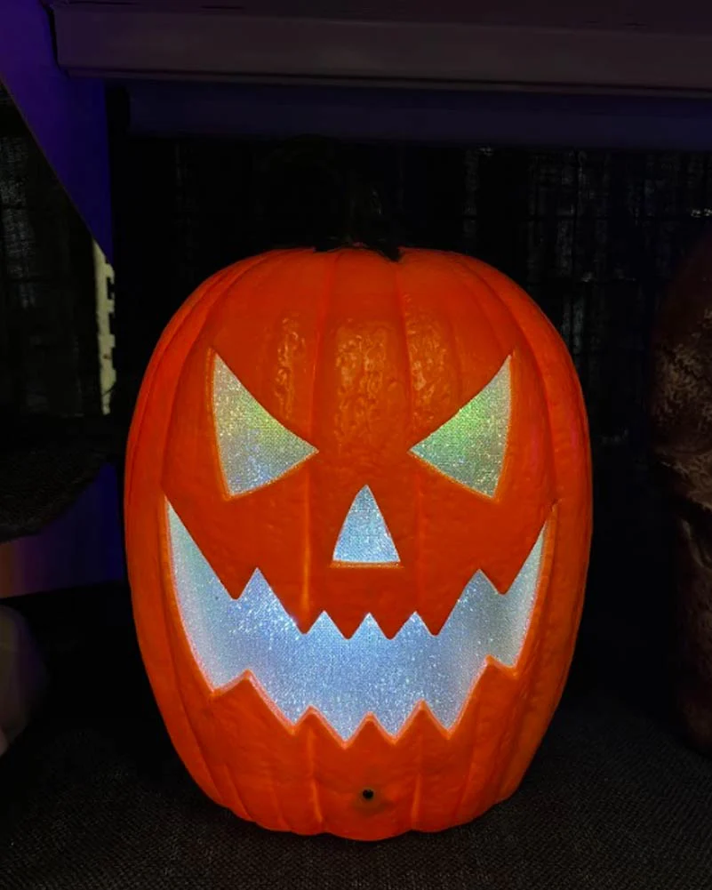 Light Up Jack-O-Lantern Decoration with Sound 30cm - Image 2