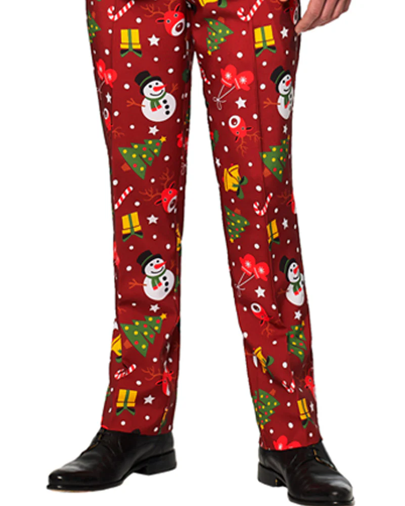 Light Up Red Christmas Icons Mens Suitmeister - Image 4