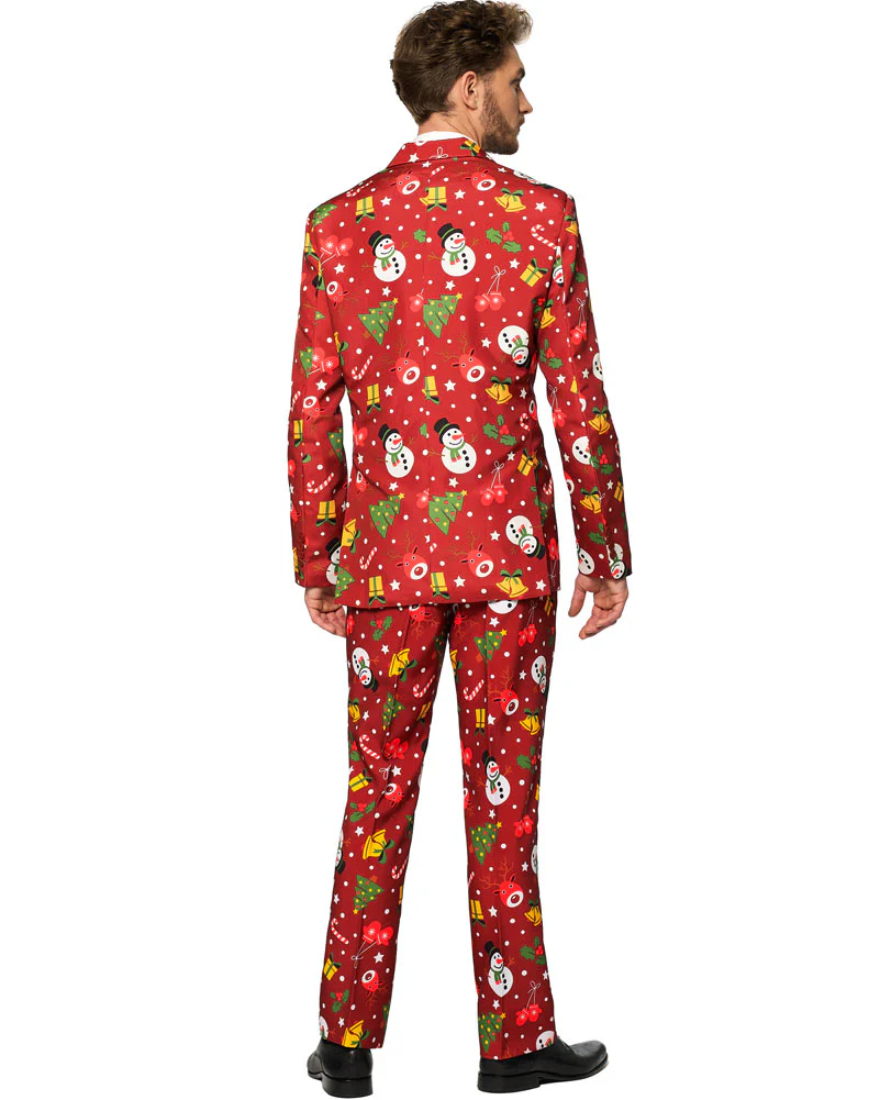 Light Up Red Christmas Icons Mens Suitmeister - Image 5