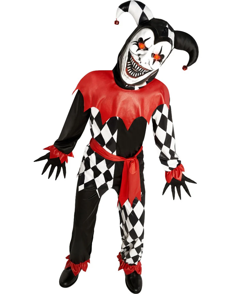 Light Up Scary Jester Boys Costume - Image 2