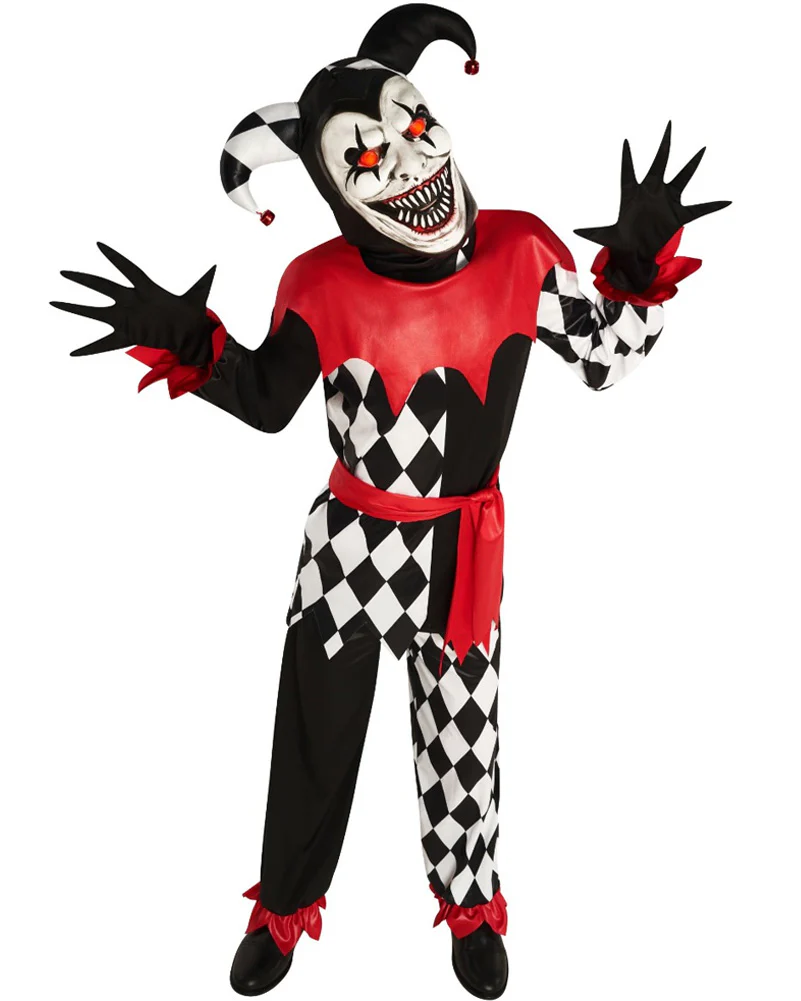 Light Up Scary Jester Boys Costume - Image 4