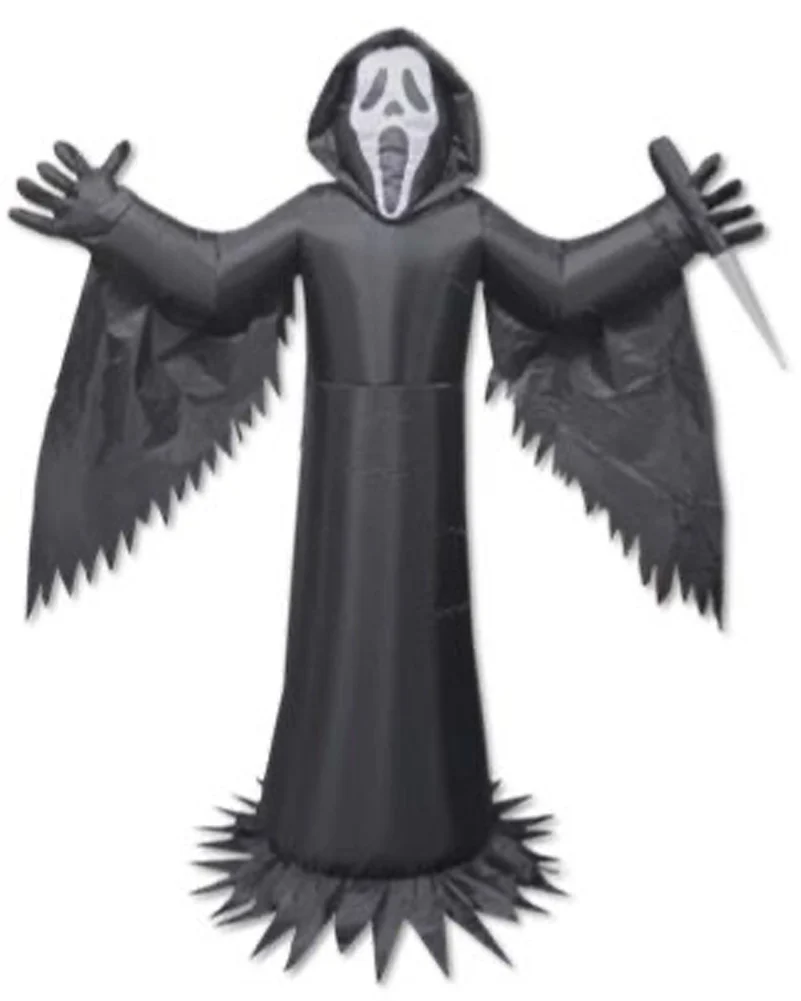 Light Up Scream Ghost Face Lawn Inflatable 1.8m (US PLUG)