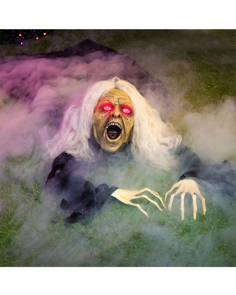 Light Up Witch Crawling Halloween Animated Ground Breaker 1.7m - Image 2