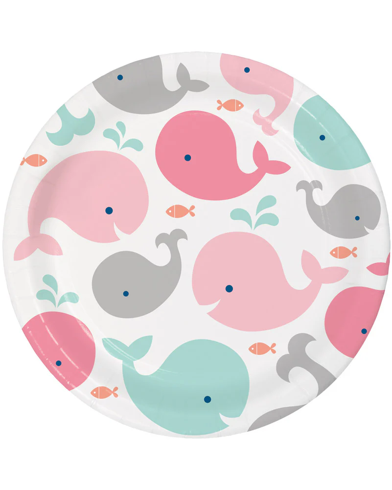 Lil Spout Pink 23cm Paper Plates Pack of 8