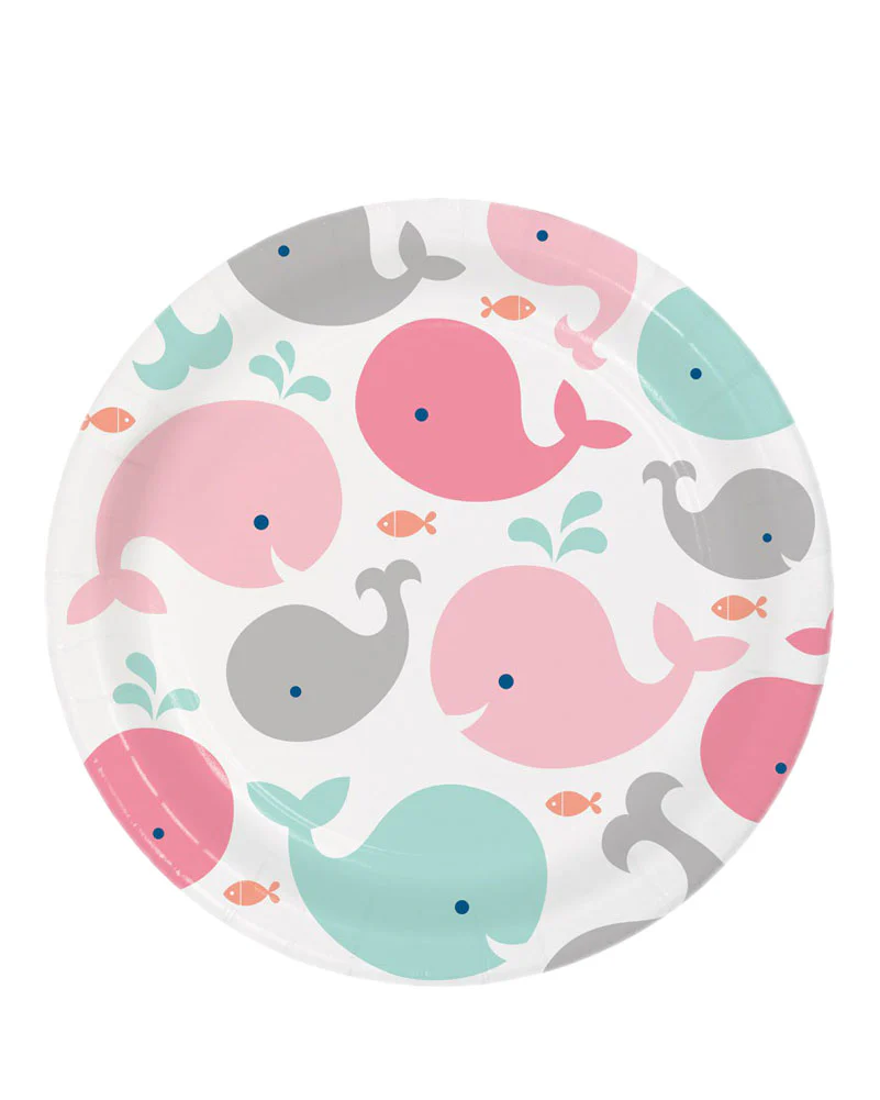 Lil Spout Pink 23cm Paper Plates Pack of 8 - Image 2