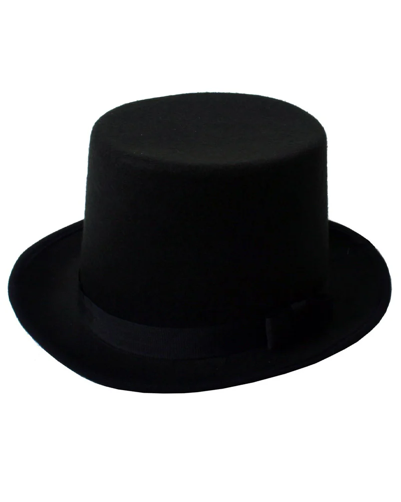 Lincoln Deluxe Felt Top Hat - Image 2