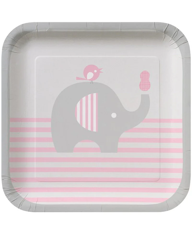 Little Peanut Girl 18cm Plates Pack of 8
