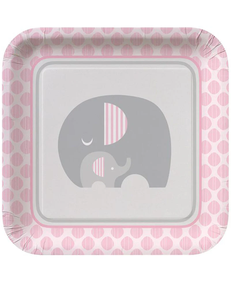 Little Peanut Girl 23cm Plates Pack of 8