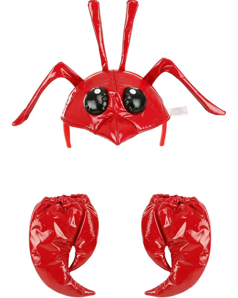 Lobster Headband and Gloves Costume Deluxe Set - Image 3
