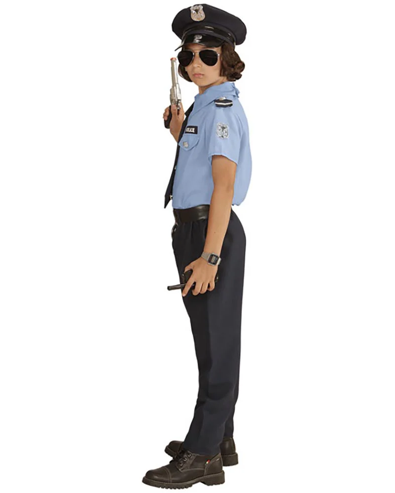 Local Police Officer Kids Costume - Image 2