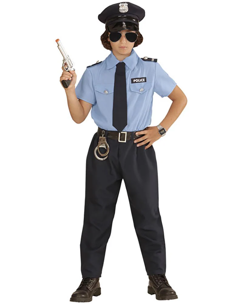 Local Police Officer Kids Costume - Image 3