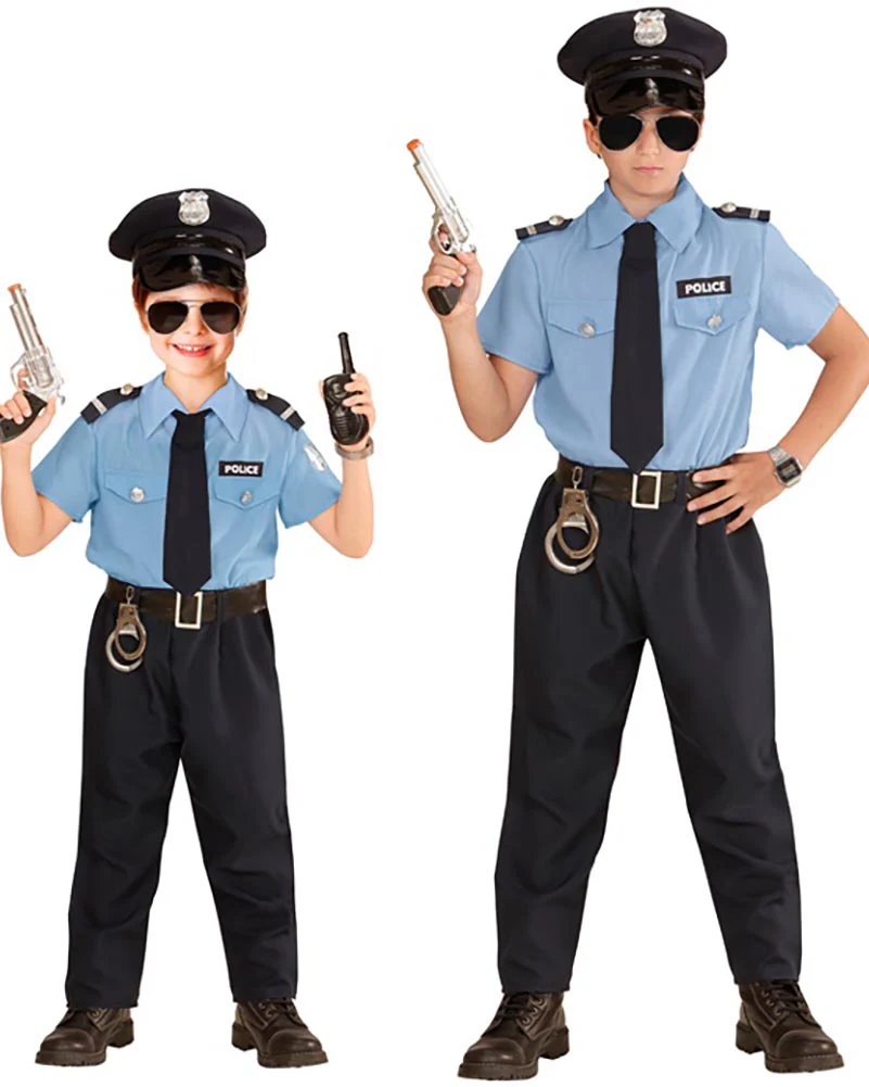 Local Police Officer Kids Costume - Image 4