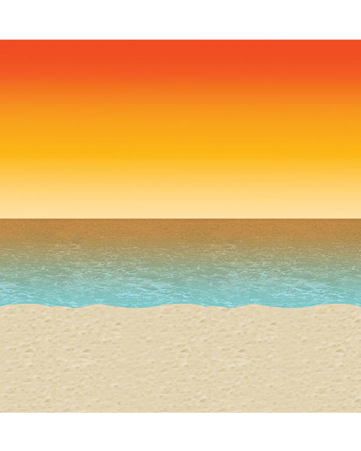 Luau Sunset Back Drop 9m