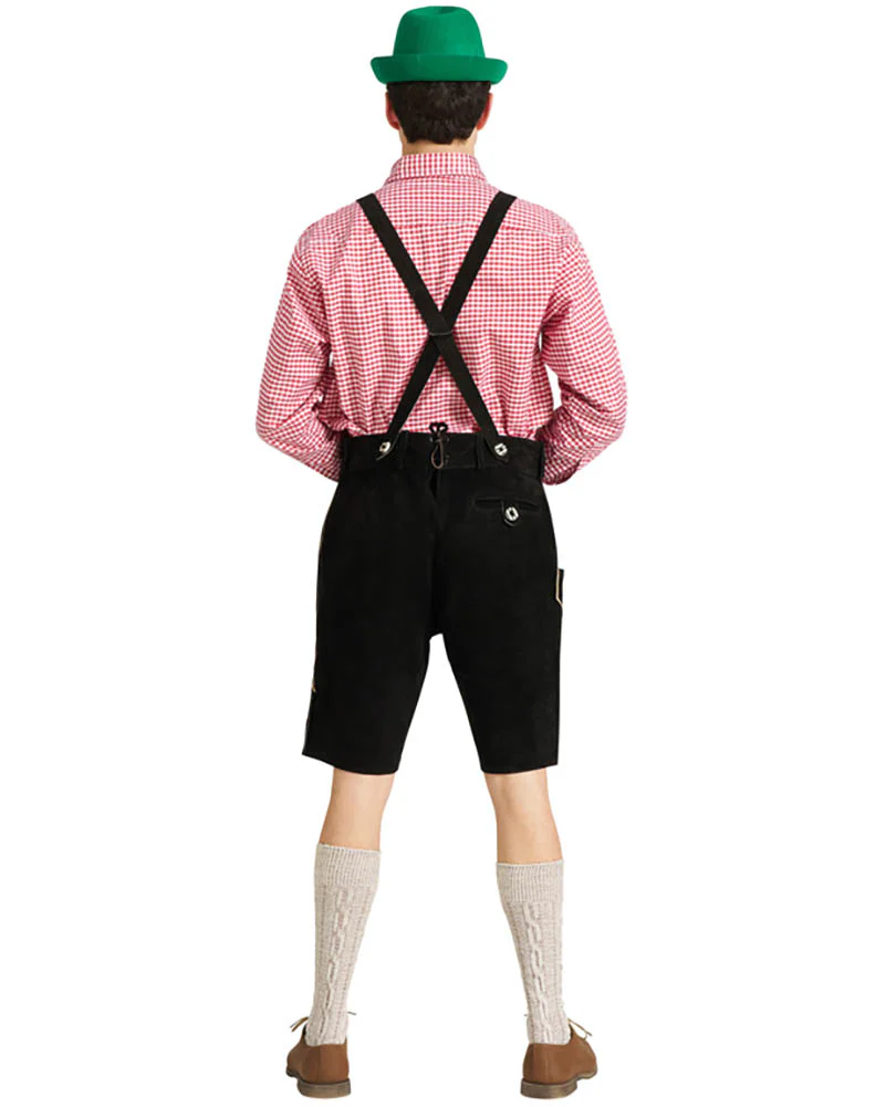 Ludwig Authentic Oktoberfest Leather Lederhosen Plus Size Mens Costume - Image 2