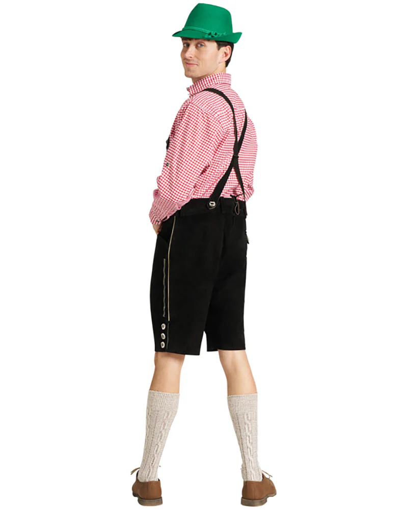 Ludwig Authentic Oktoberfest Leather Lederhosen Plus Size Mens Costume - Image 7