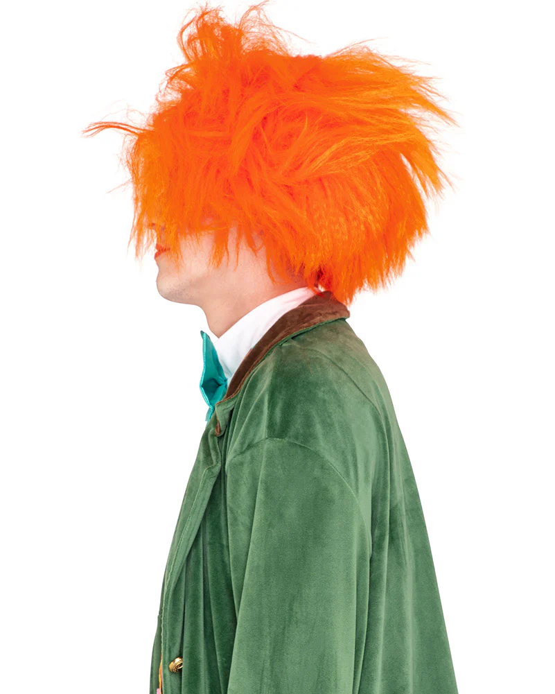 Mad Hatter Deluxe Orange Wig - Image 2