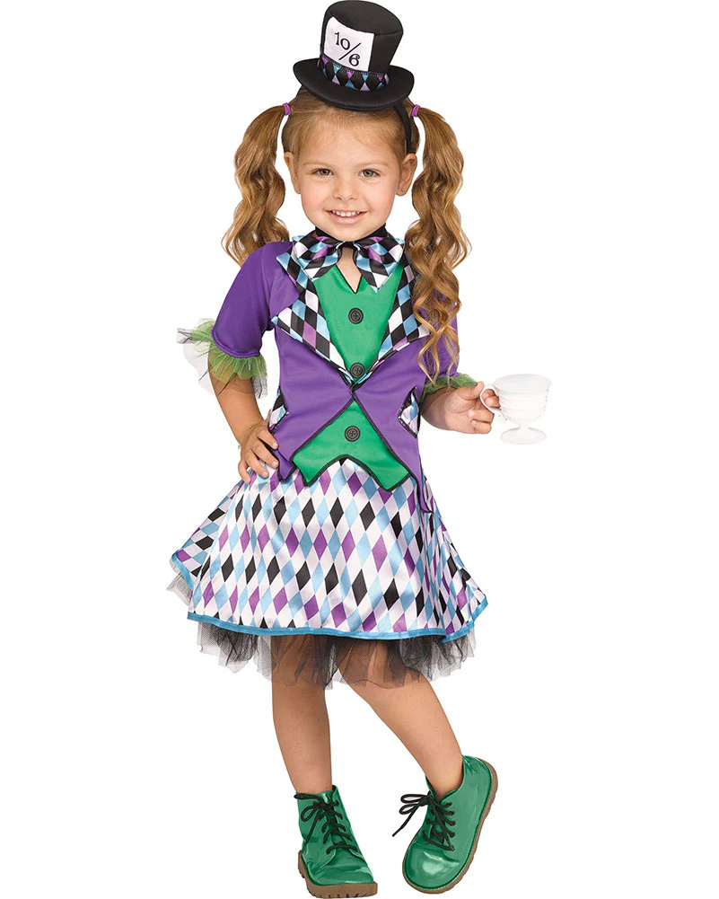 Mad Hatter Girls Toddler Book Week Costume