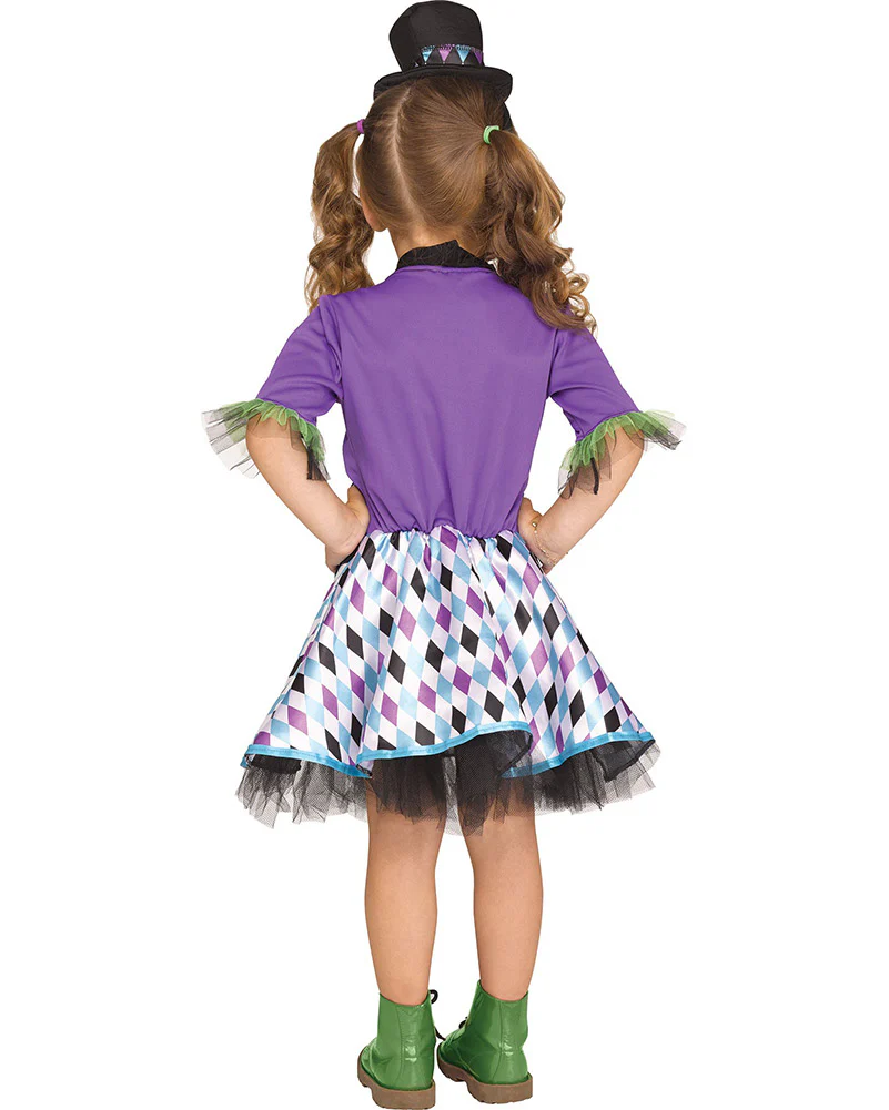 Mad Hatter Girls Toddler Book Week Costume - Image 2