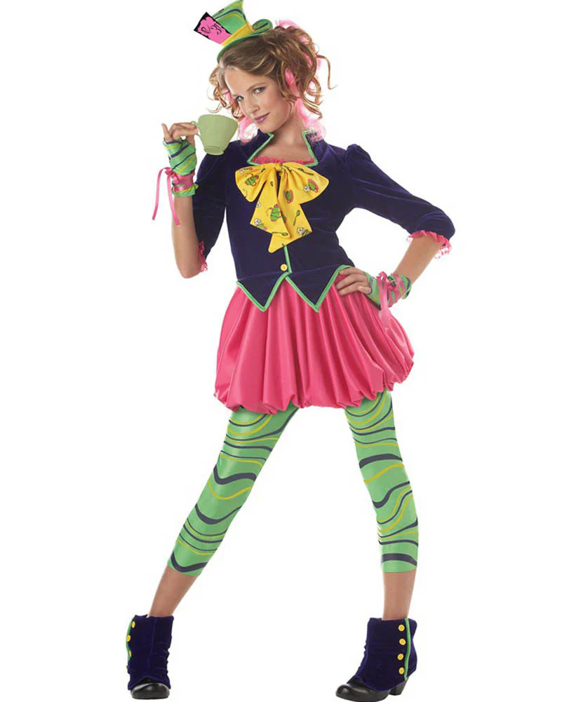 Mad Hatter Tween Girls Book Week Costume