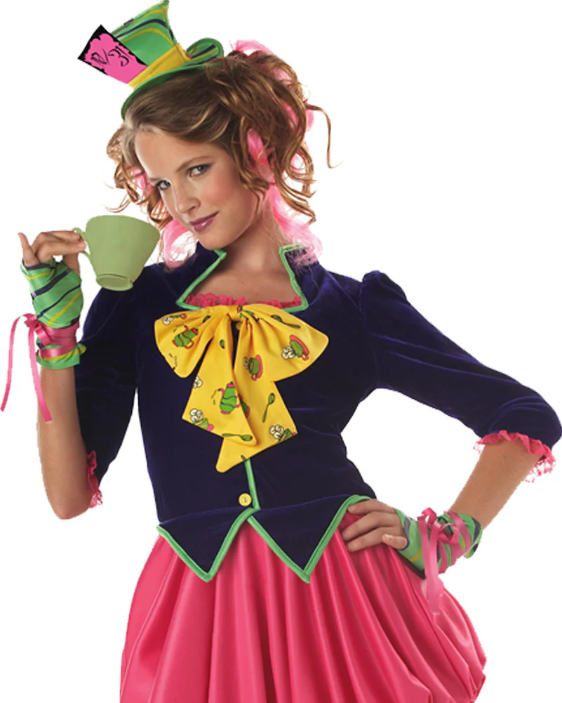Mad Hatter Tween Girls Book Week Costume - Image 2