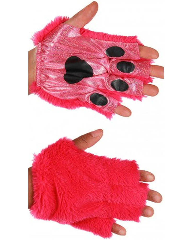 Magenta Anime Cat Fingerless Paws - Image 2