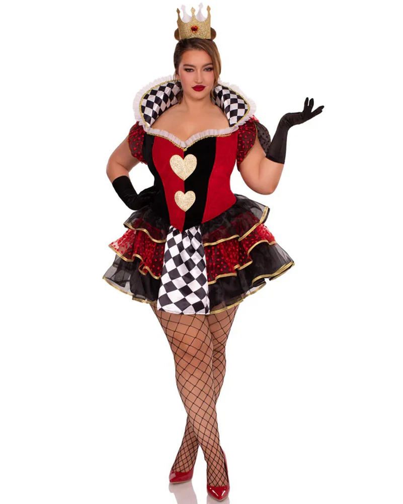 Majestic Queen of Hearts Plus Size Womens Costume