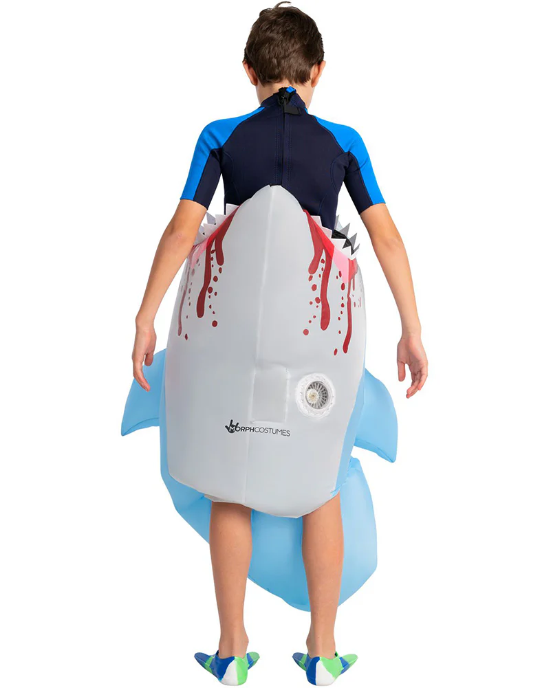 Man Eating Shark Inflatable Kids Costume - Image 3