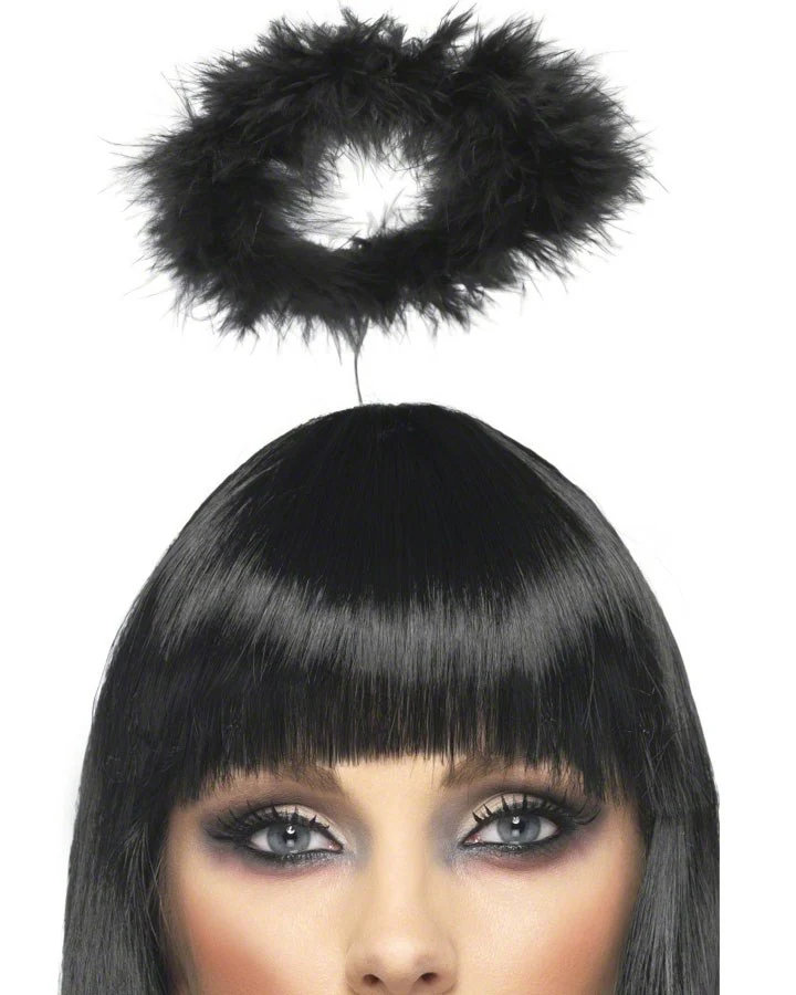 Marabou Feathered Black Halo