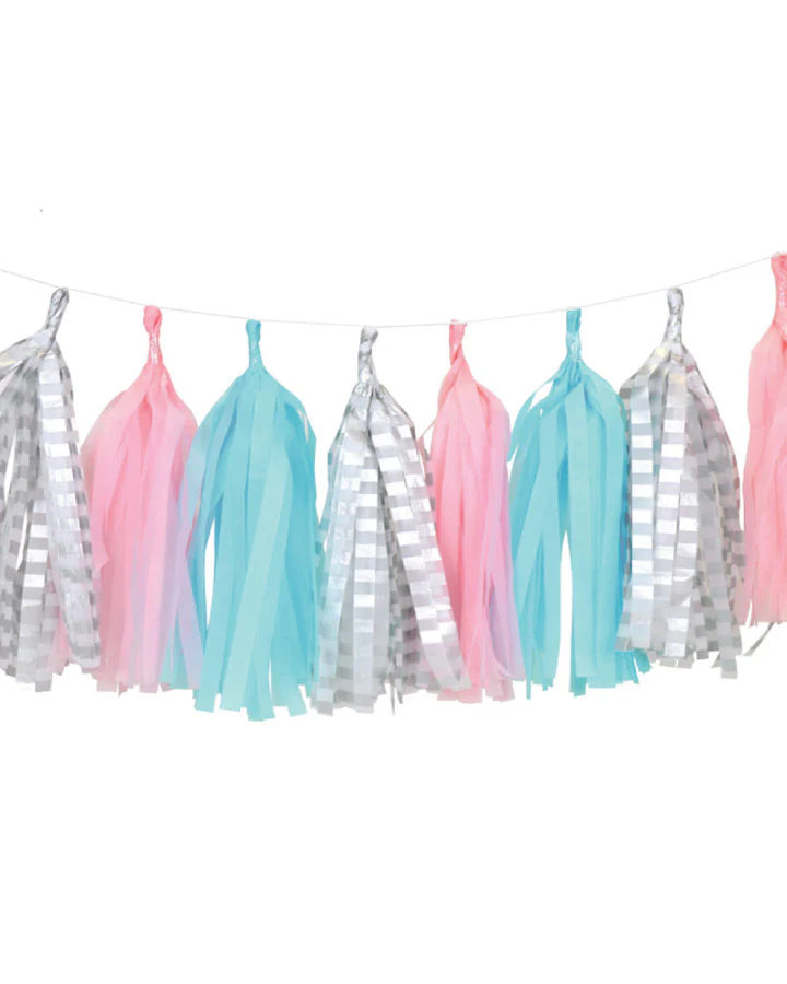 Marble Party Tassel Garland