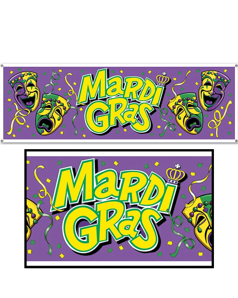 Mardi Gras Banner 1.6m