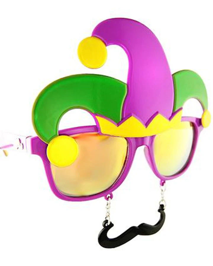 Mardi Gras Glasses with Stache - Image 2