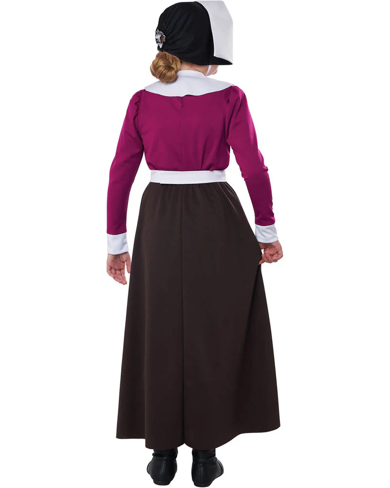 Mayflower Pilgrim Girls Costume - Image 2