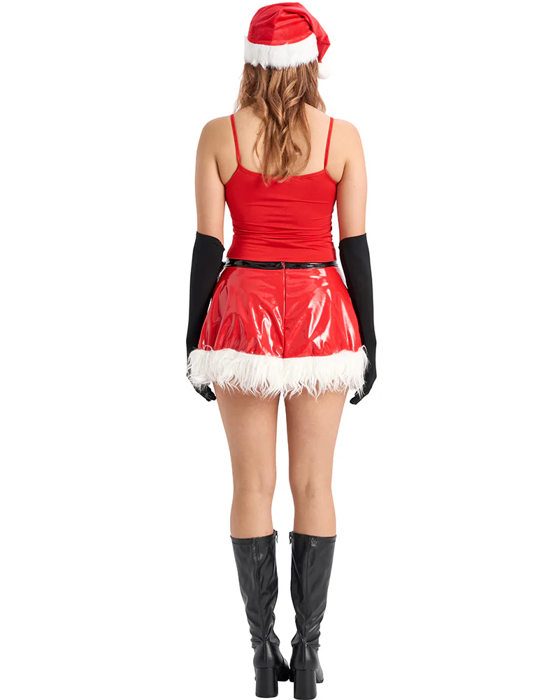 Mean Santa Girl Womens Christmas Costume - Image 2