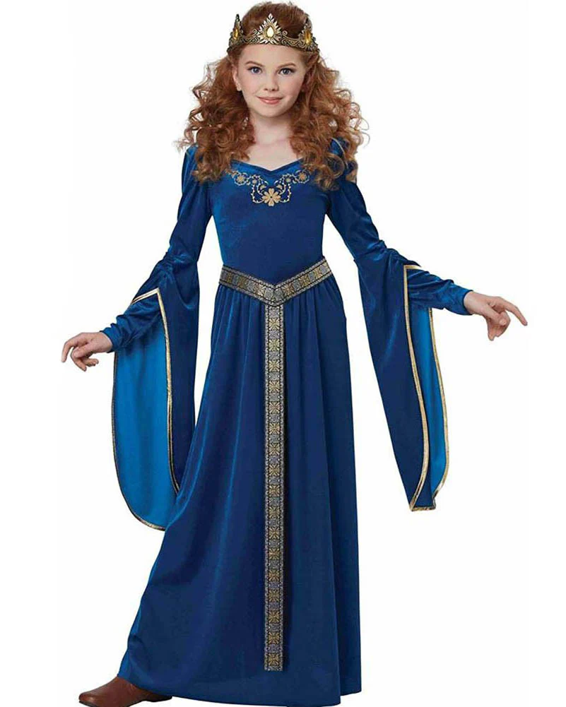 Medieval Blue Princess Girls Book Week Costume