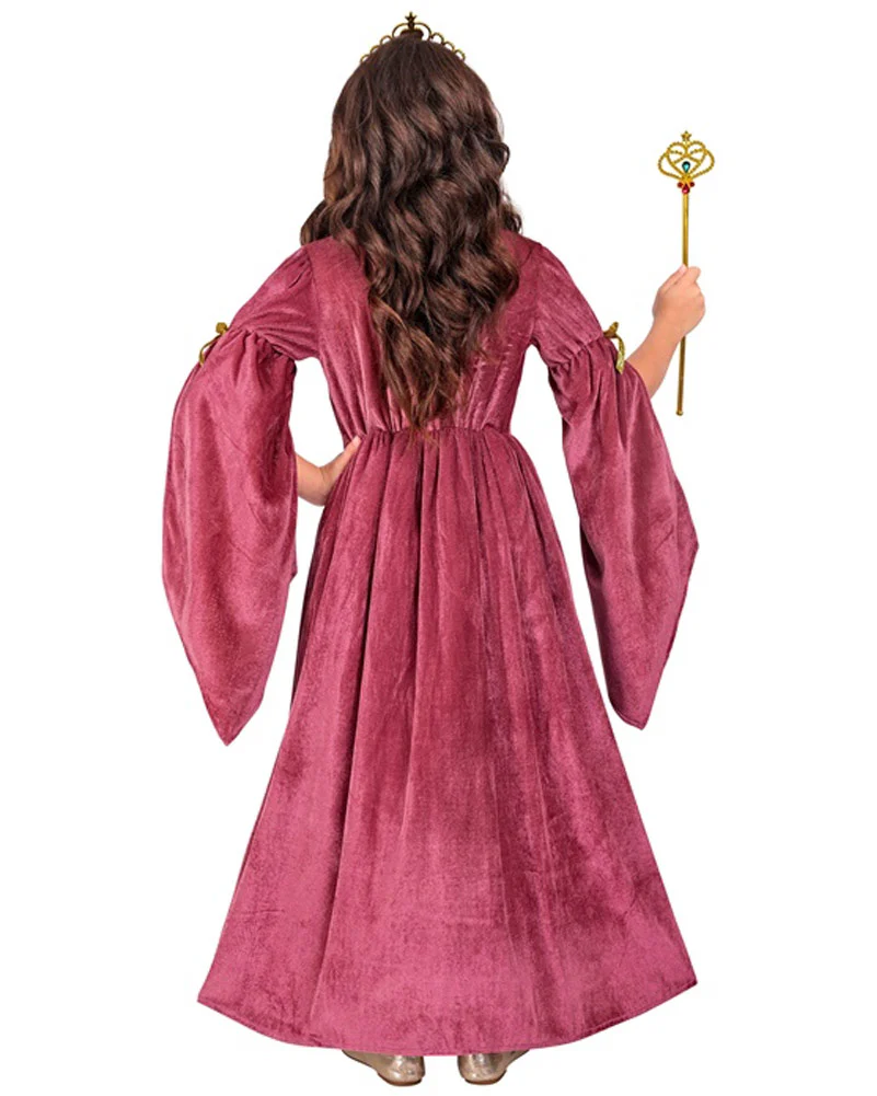 Medieval Crown Princess Girls Costume - Image 2