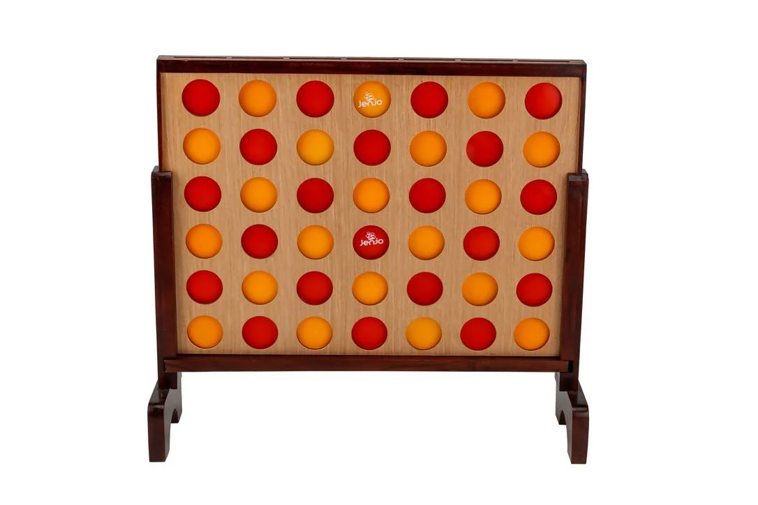 Mega4 Hardwood Connect Four In A Row Game Set 75cm - Image 2