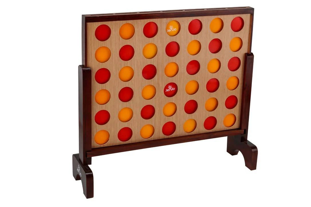 Mega4 Hardwood Connect Four In A Row Game Set 75cm - Image 3