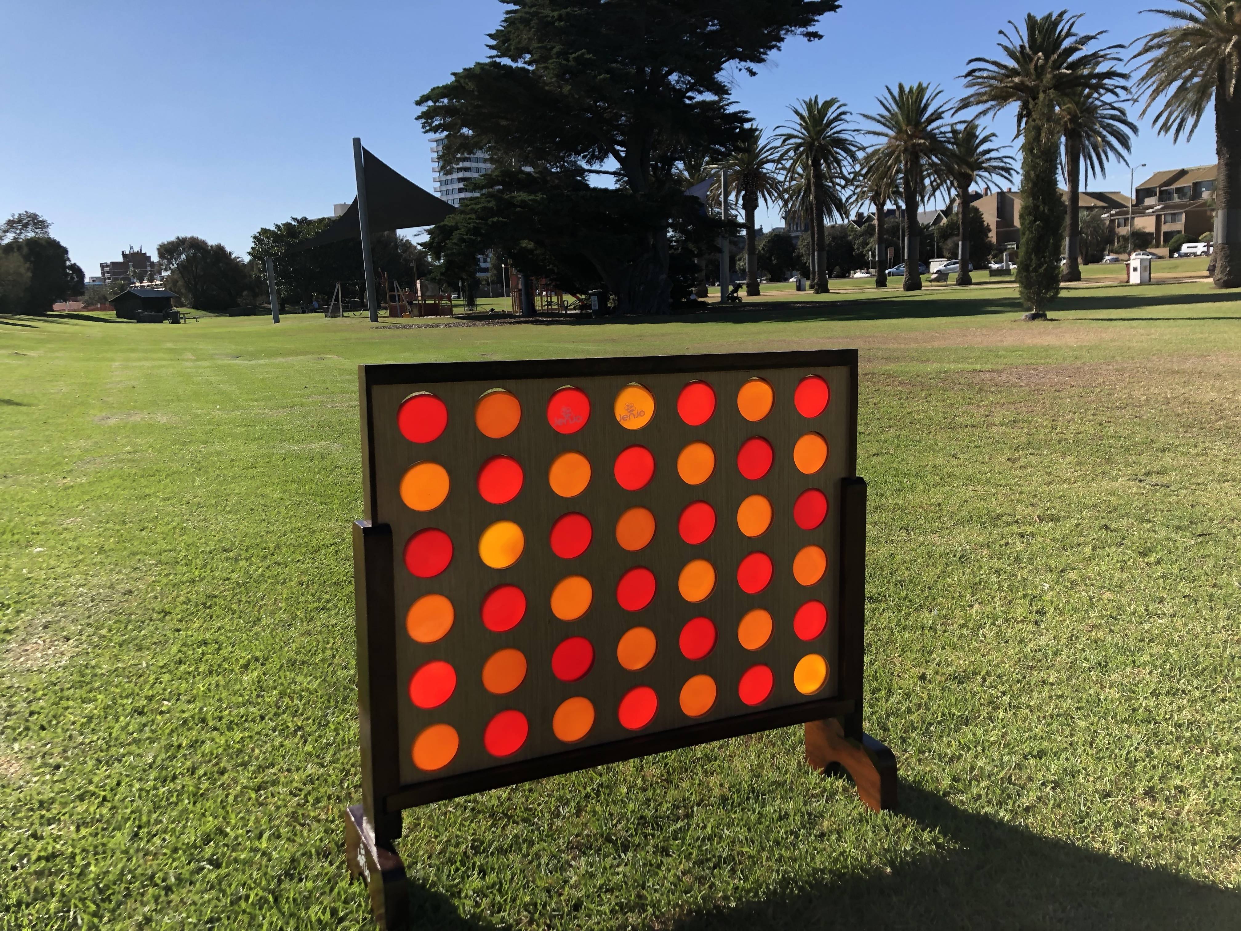 Mega4 Hardwood Connect Four In A Row Game Set 75cm - Image 5