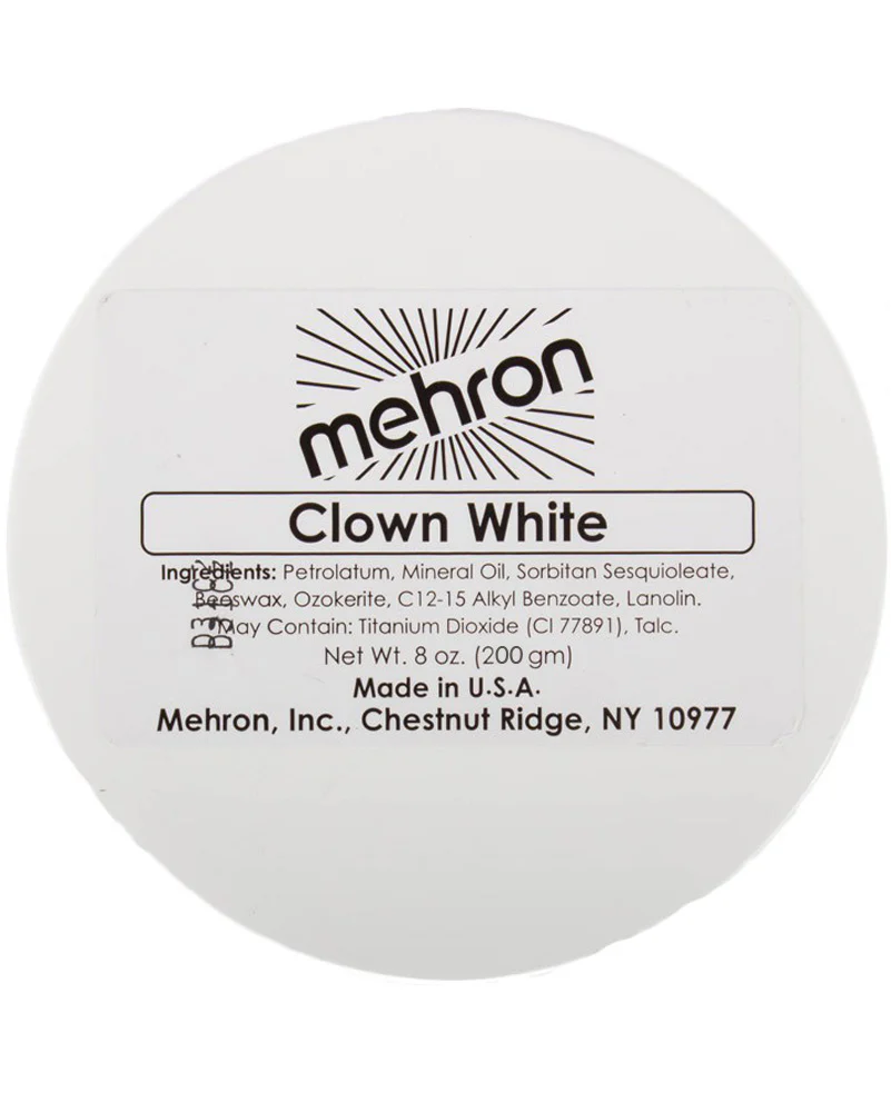 Mehron Clown White Makeup 200g - Image 2