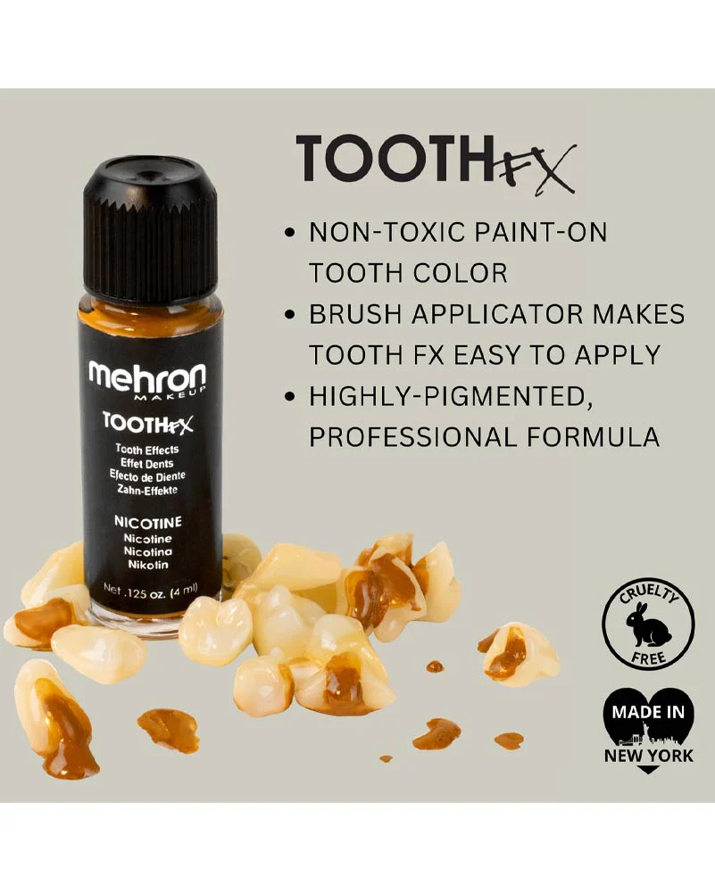 Mehron Tooth FX Nicotine Carded 4ml - Image 4