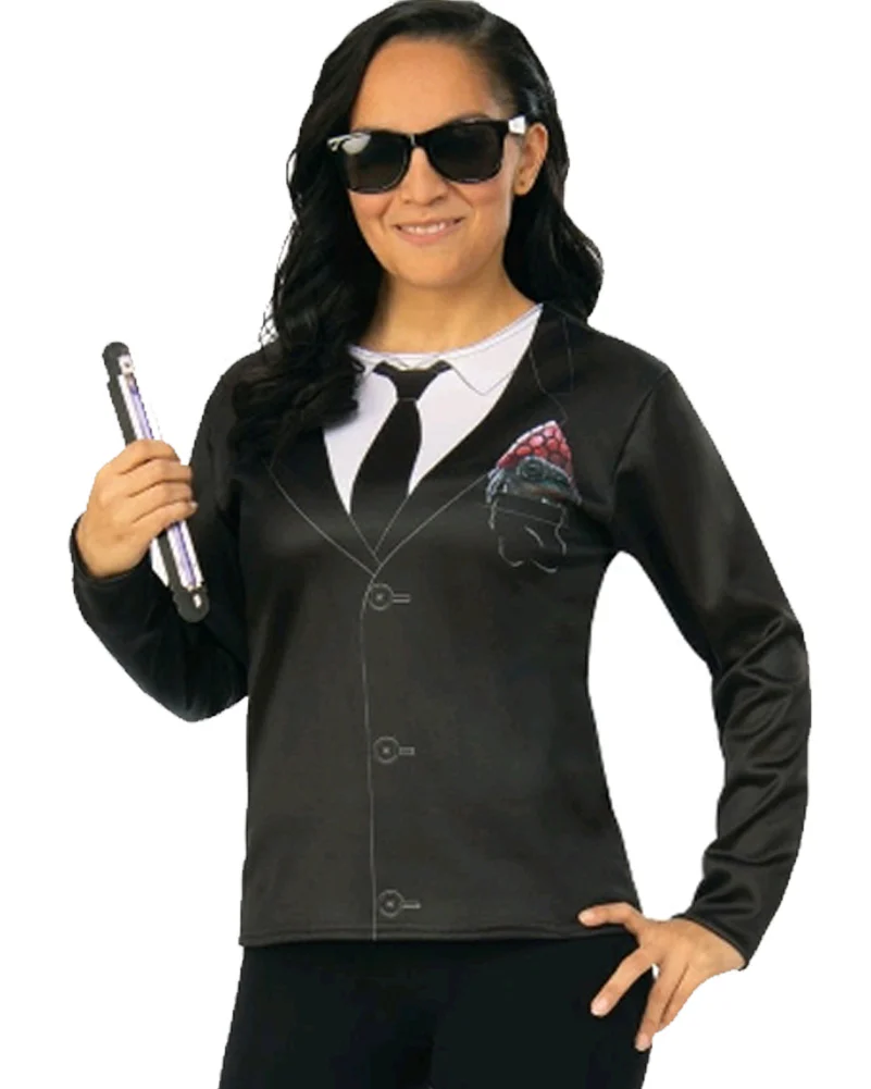 Men In Black Agent M Womens Shirt and Sunglasses Kit - Image 2