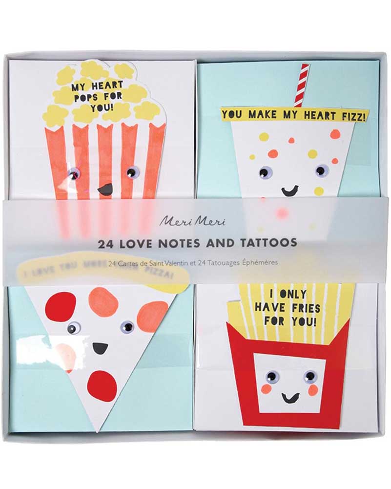 Meri Meri Fun Foods Cards And Tattoos Set of 24 - Image 2