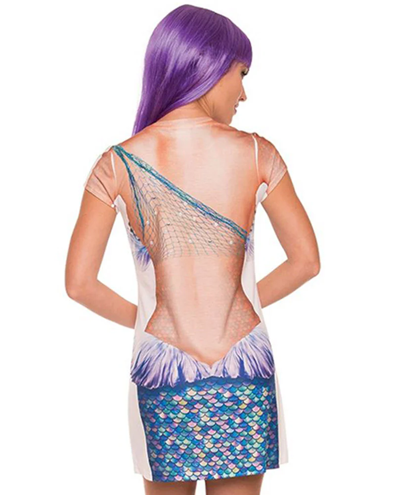 Mermaid Cover Up Womans Dress - Image 2