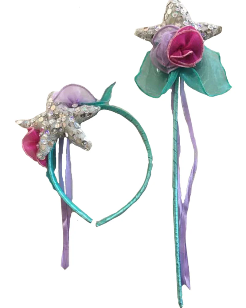 Mermaid Headband and Wand Accessory Set - Image 2