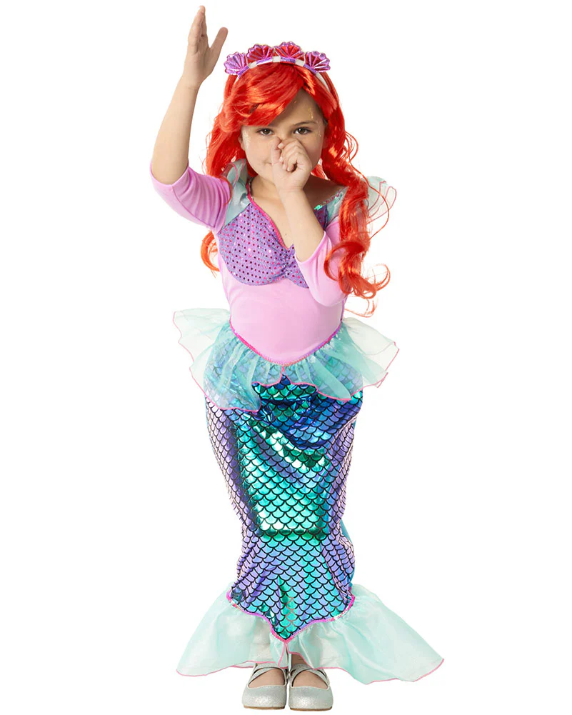 Metallic Mermaid Kids Costume - Image 2