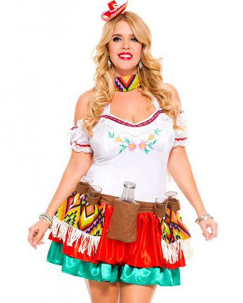 Mexican Tequila Princess Womens Plus Size Costume - Image 3