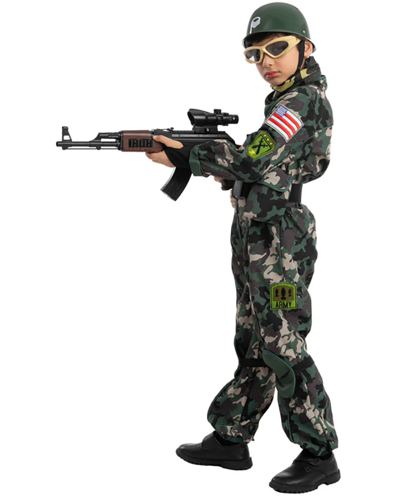 Military Deluxe Complete Kids Costume - Image 4