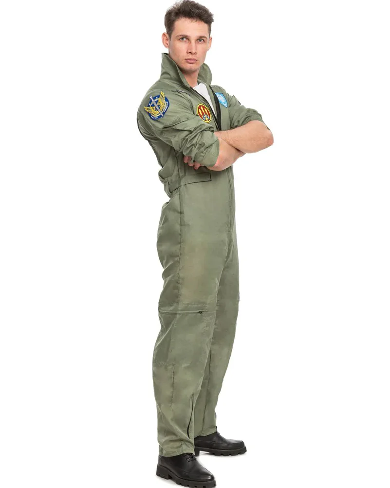 Military Fighter Pilot Mens Costume - Image 4