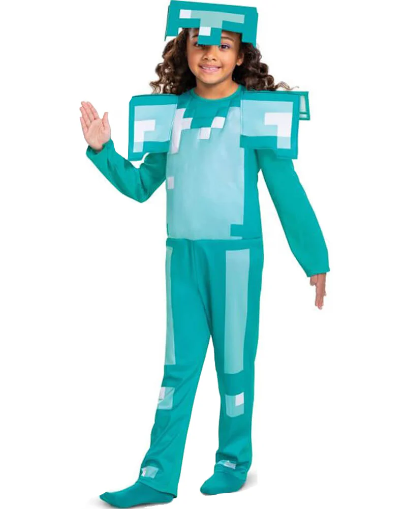 Minecraft Armor Fancy Dress Kids Costume - Image 2
